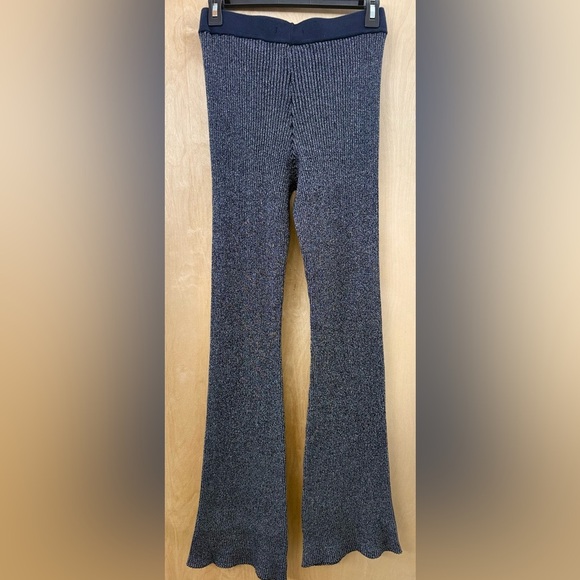 Scotch & Soda Navy And Silver “Quinn” Ribbed Knit Pants - Picture 13 of 16